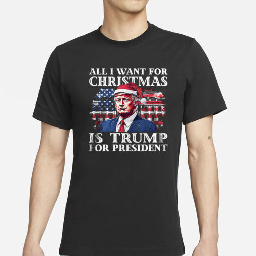 ALL I WANT FOR CHRISTMAS IS TRUMP T-SHIRT