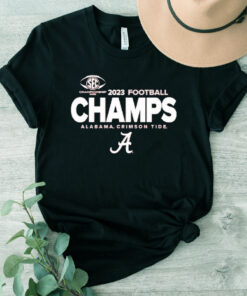 Alabama Crimson Tide Blue 84 2023 Sec Football Conference Champions Locker Room Shirt