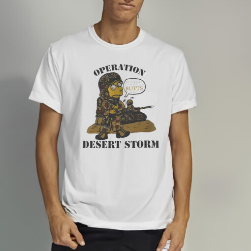 Bart Simpson Operation Desert Storm Shirts