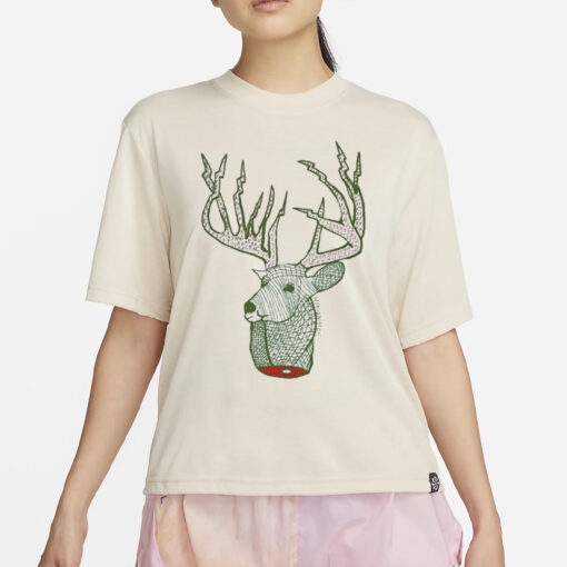 Bear Vs Shark Deer Head T-Shirts