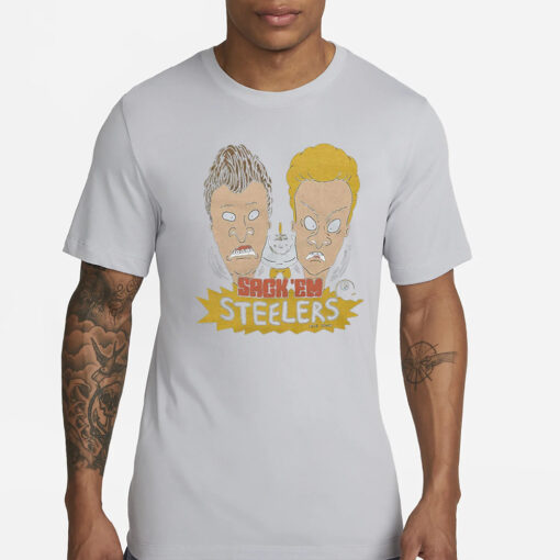 Beavis And Butt-Head Steelers Sack ‘Em T-Shirt