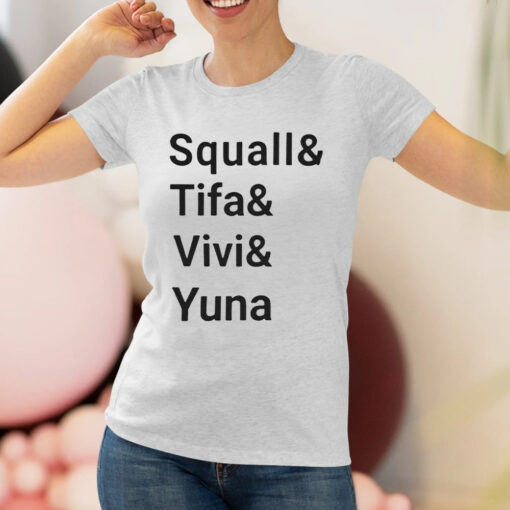 Ben Starr Squall And Tifa And Vivi And Yuna Shirts