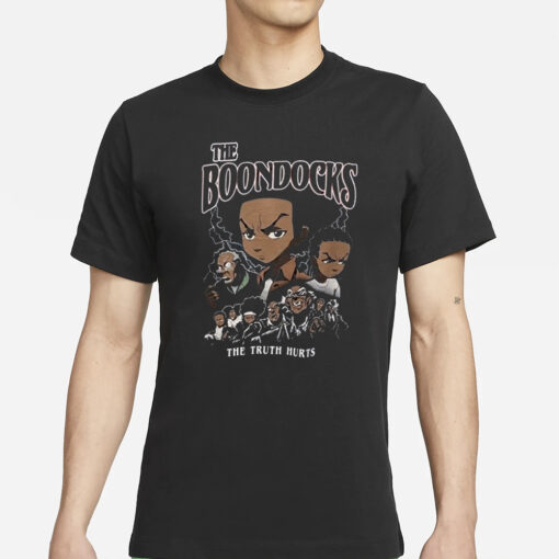 Boondocks Poster Shirt The Truth Hurts Cartoon Network Anime T-Shirts