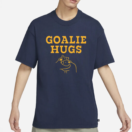 Boston Goalie Hugs Crewneck-Unisex T-Shirt1