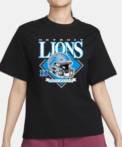 Detroit Lions New Era Gray Big & Tall Helmet T-Shirt3