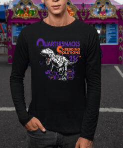 Dinosaur Quartersnacks Shredding Solutions TShirt