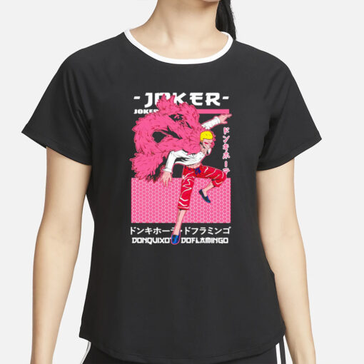 Donquixote Doflamingo Joker One Piece character anime T-Shirt2