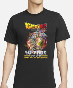 Dragon Ball 40 Years 1984 – 2024 Thank You For The Memories T-Shirt