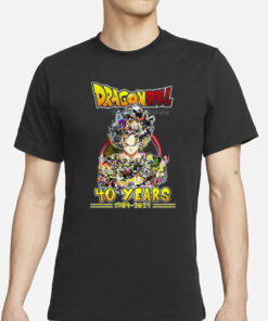 Dragon Ball 40 Years Of 1984-2024 Thank You For The Memories T-Shirts