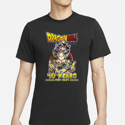 Dragon Ball 40 Years Of 1984-2024 Thank You For The Memories T-Shirts