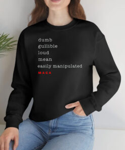 Dumb Gullible Loud Mean Easily Manipulated Maga T-Shirtt