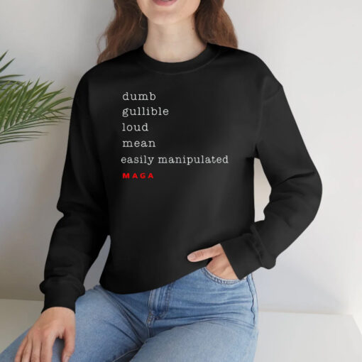 Dumb Gullible Loud Mean Easily Manipulated Maga T-Shirtt