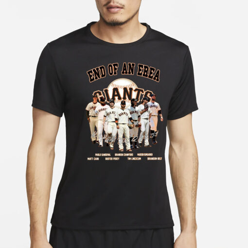 End Of An Era Giants Signature Shirt2