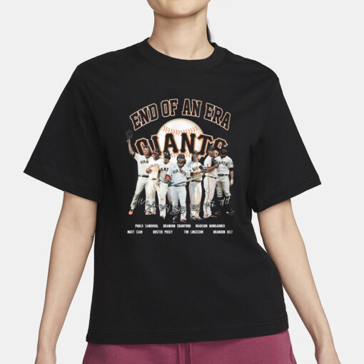 End Of An Era Giants Signature T-Shirt