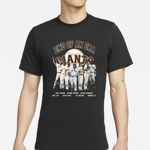 End Of An Era Giants Signature T-Shirts