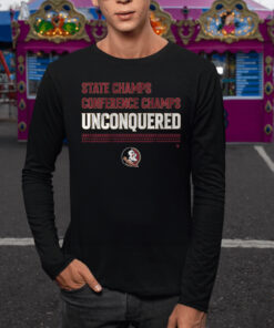 FSU Football Unconquered State & Conference Champs T-Shirt