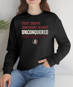 FSU Football Unconquered State & Conference Champs T-Shirts