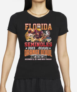 Florida Seminoles 2023 Allstate Orange Bowl December 31, 2023 Hard Rock Stadium T-Shirts