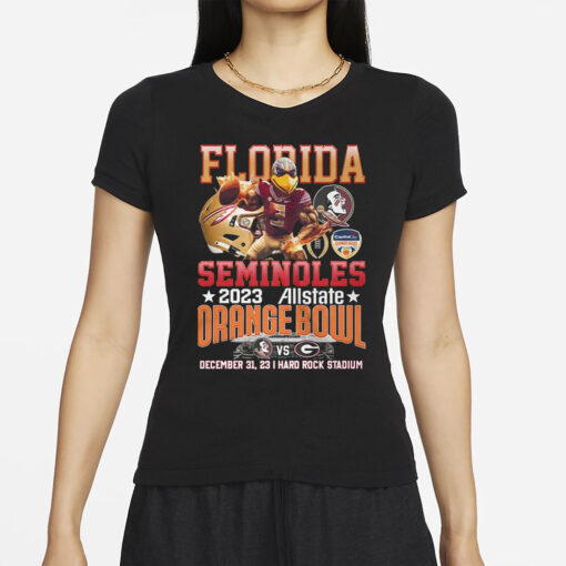 Florida Seminoles 2023 Allstate Orange Bowl December 31, 2023 Hard Rock Stadium T-Shirts