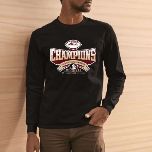 Florida State Seminoles Blue 84 Youth 2023 ACC Football Conference Champions Locker Room Shirts