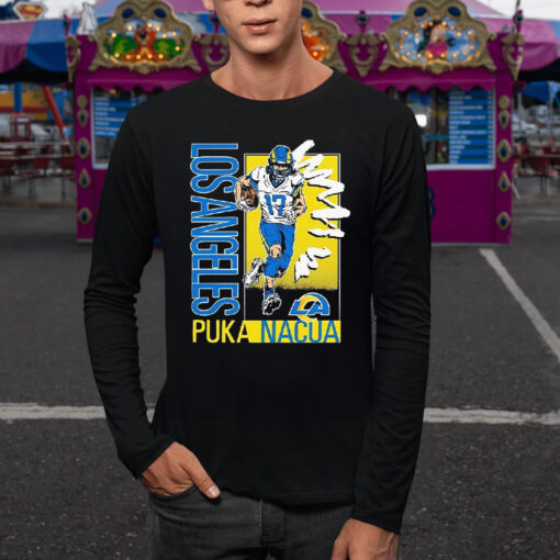 Puka Nacua Los Angeles Rams Caricature Player TShirt