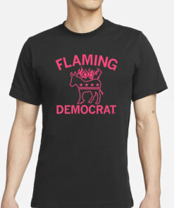 Raygunsite Flaming Democrat T-Shirt