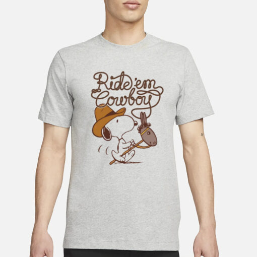 Ride Em Cowboy Snoopy T-Shirt3