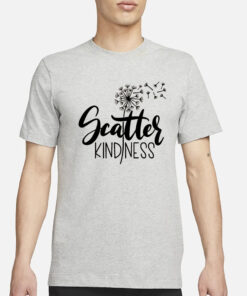 Scatter Kindness Dandelion Letter Casual T-Shirt1