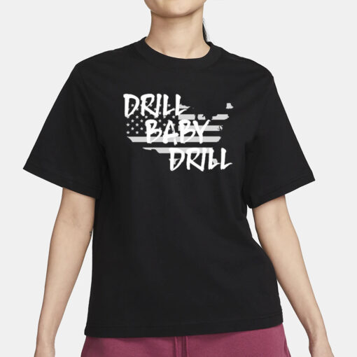 Scott Presler Drill Baby Drill Map Usa Flag T-Shirt3