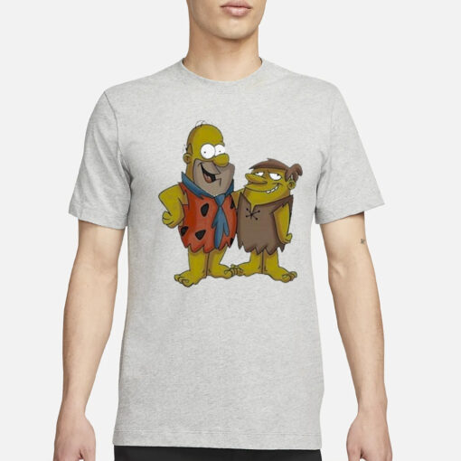 Simpson Homer Flintstone T-Shirts