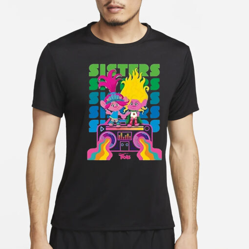 Sisters Trolls Rainbow T-Shirt4