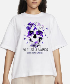 Skull Fight Like A Warrior Crohn’s Disease Awareness T-Shirt1