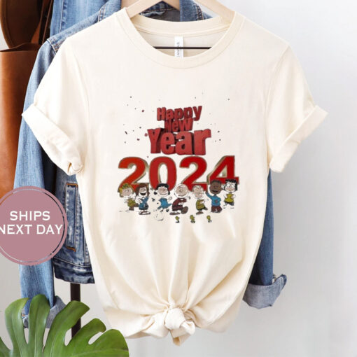 Snoopy and Friends Happy New Year 2024 Shirt