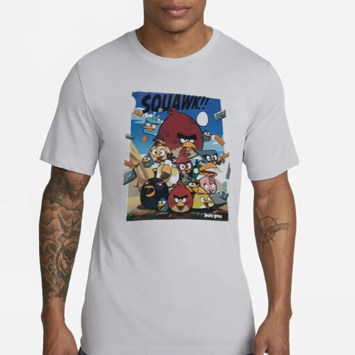 Squawk Angry Birds Images T-Shirts