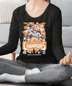 Texas Longhorns Team 2023 Dr Pepper Big 12 Champions 49 21 Oklahoma State Shirt