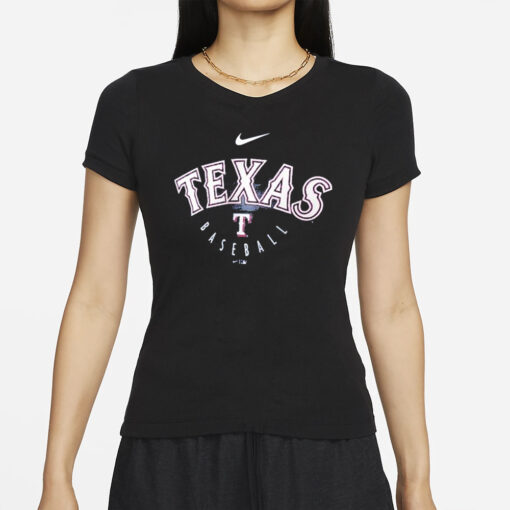 Texas Rangers Nike Wordmark Outline Legend T-Shirts