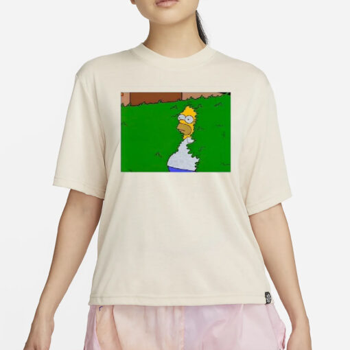 The Simpsons Backs Into Bushes T-Shirt