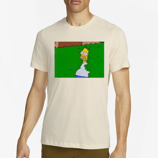 The Simpsons Backs Into Bushes T-Shirts