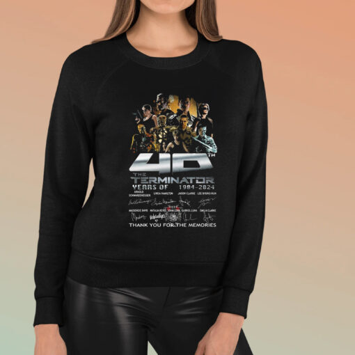 The Terminator 40 Years Of 1984 – 2024 Thank You For The Memories T-Shirt