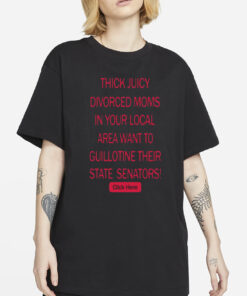 Thick Juicy Divorced Moms In Your Local Area Want To Guillotine Their State Senators Click Here T-Shirt2