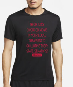 Thick Juicy Divorced Moms In Your Local Area Want To Guillotine Their State Senators Click Here T-Shirt4