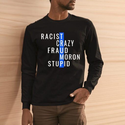 Trump Racist Crazy Fraud Moron Stupid Classic Shirt