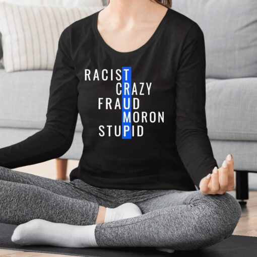 Trump Racist Crazy Fraud Moron Stupid Classic Shirts