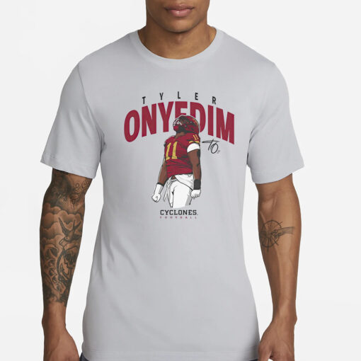 Tyler Onyedim Iowa State Cyclones football cartoon T-Shirt