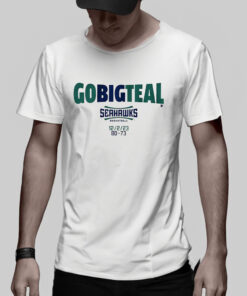 Uncw Basketball Go Big Teal T-Shirt