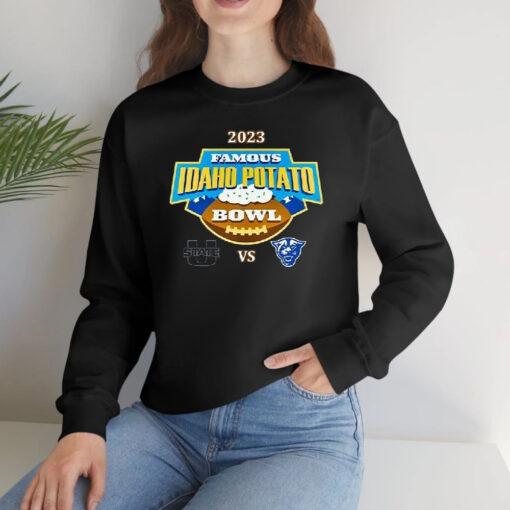 Utah State Aggies Vs Georgia State Panthers Famous Idaho Potato Bowl 2023 Logo T-Shirts