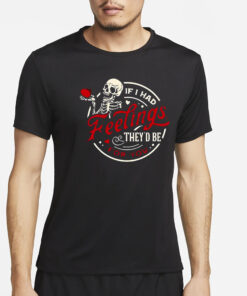 Valentine If I Had Feelings They’d Be For You Skull T-Shirt2