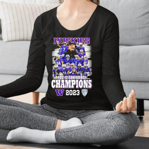 Washington Huskies Team PAC-12 Conference Football Champions 2023 Shirts