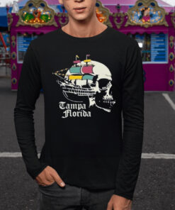 Where I’m From Adult Tampa Black Skull T T-Shirt