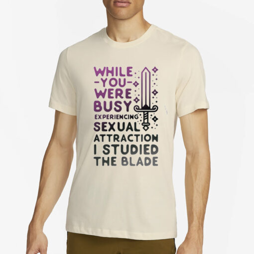 While You Were Busy Sexual Attraction I Stupided The Blade T-Shirt2